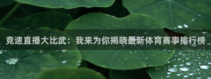 搜球吧8直播：竞速直播大比武：我来为你揭晓最新体育赛事排行榜
