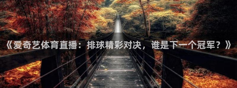 搜球8直播nba直播：《爱奇艺体育直播：排球精彩对决，谁是下一个冠军？》